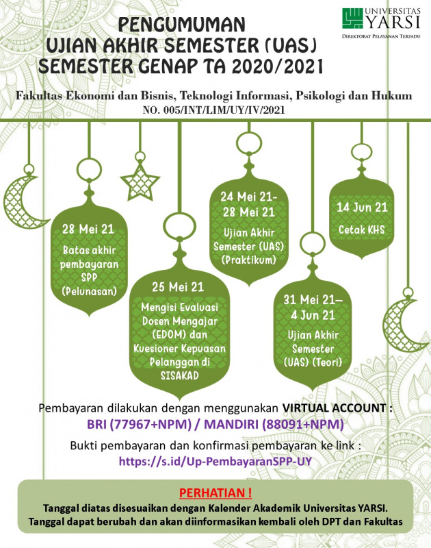 Sisfo Akademik Univ. YARSI